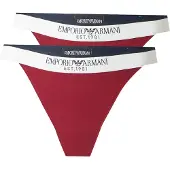 Emporio Armani String eldröd / svart / off-white