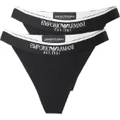 Emporio Armani String svart / vit