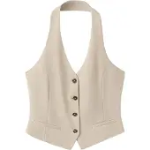 Mango Kostymväst 'EVANS' beige