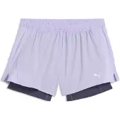 Puma Sportbyxa 'VELOCITY 3' nattblå / pastelllila
