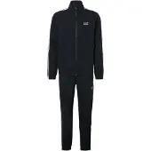 Emporio Armani Träningsoverall svart / vit
