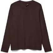 Vero Moda T-shirt 'VMPaulina' mörkbrun