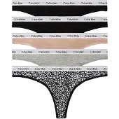 Calvin Klein 5 Pack Thongs Icon Logo