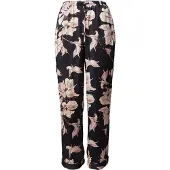 Hunkemoller Pyjamasbyxa 'Flower' pueblo / rosé / svart