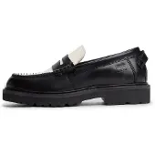 Tommy Hilfiger Tommy Jeans Archive Leather Contrast Penny Loafers