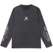 Ed Hardy T-shirt 'Flying Twin Dragon' antracit / vit