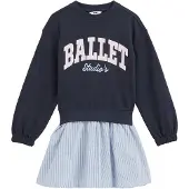 We fashion Klänning himmelsblå / mörkblå / pastellrosa / vit