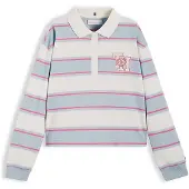 Tommy Hilfiger Relaxed Fit Stripe Long Sleeve Polo Shirt