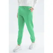 Tommy Life Kvinnors Högmidjade Fleece Joggingbyxor
