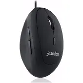 Perixx Perimice-519 Ergonomisk mus USB Optisk Svart 6 Knappar 1600 dpi Ergonomisk