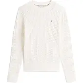 Tommy Hilfiger Fine Cable Knit Crew Neck Jumper