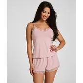 Hunkemoller Kort pyjamas 'Nana' rosa