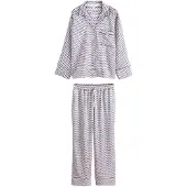 Next Pyjamas royalblå / choklad / vit