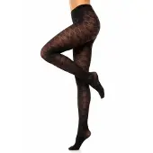 Glamory Strumpbyxa 'Dune 70 Argyle Strumpfhose' svart