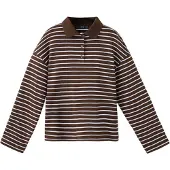 Mango T-shirt 'TIMOTHEE' choklad / vit