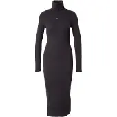 Tommy Hilfiger Tommy Jeans Turtleneck Ribbed Midi Bodycon Dress