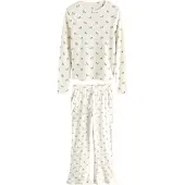 Next Pyjamas kräm / mörkbrun