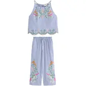Ted Baker Pyjamas camel / pastellblå / grön / rosa