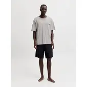Jack & Jones Pyjamas kort 'JACEverest' grå / svart
