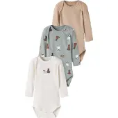 Name it Sparkdräkt/body camel / brun / jade / off-white