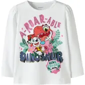 Name it T-shirt 'NMFJette Paw' mint / korall / rosa / vit