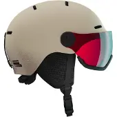 Salomon - Skidhjälmar barn - Orka Visor Rainy Day för Unisex - Barnstorlek 49-53 cm - Beige