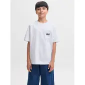 Jack & Jones Junior T-shirt 'JJECOLTON' svart / vit