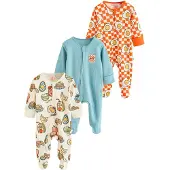 Next Pyjamas ljusblå / gul / orange / vit