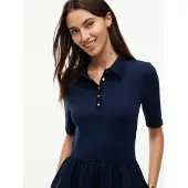 Tommy Hilfiger Midi Fit And Flare Polo Dress