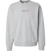 Levi's Sweatshirt 'SUNSET' ljusgrå / bordeaux