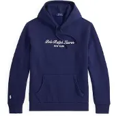 Ralph Lauren för män. 710B26089004 Marinblå sweatshirt i frotté med logotyp (S), Casual, Bomull, Marino
