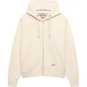 Superdry Sweatjacka 'Luxe Casual' naturvit
