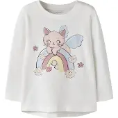 Name it T-shirt 'NMFVIX' ljusblå / ljusgul / svart / vit