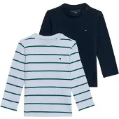 Tommy Hilfiger T-shirt marinblå / ljusblå / mörkgrön