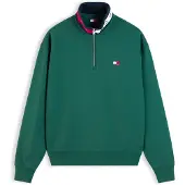 Tommy Hilfiger Tommy Jeans Tommy Badge Relaxed Quarter Zip Sweatshirt