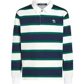 Karl Lagerfeld T-shirt 'Ikon' marinblå / mörkgrön / vit