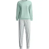 Calida Pyjamas 'Sweet Dreams' mint / mauve / vit