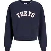 JJXX Sweatshirt 'JXTATUM' marinblå / rosa / vit