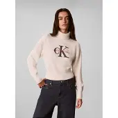 Calvin Klein Jeans Tröja grå / röd / vit