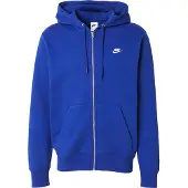 Nike Sweatjacka 'CLUB' kobaltblå / vit