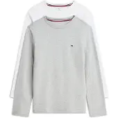 Tommy Hilfiger 2 Pack Signature Jersey Long Sleeve Lounge T-Shirts