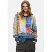 Desigual Tröja blå / curry / blodröd / svart