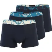 Emporio Armani Boxershorts marinblå / royalblå / off-white