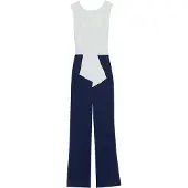 Anna field Jumpsuit marinblå / vit