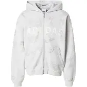 Adidas Originals Sweatjacka 'AOA' mörkgrå / gråmelerad / off-white