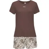 s.Oliver Pyjamas ljusbeige / brun
