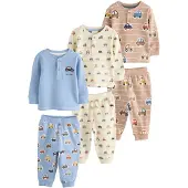 Next Pyjamas 'Transport' ecru / ljusblå / mörkblå / cappuccino