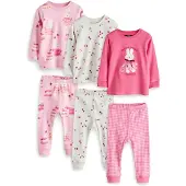Next Pyjamas rosa / ljusrosa / off-white