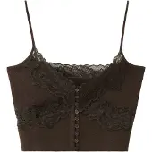 Mango Topp 'SANDIA' mörkbrun