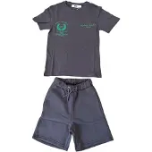 DFND London T-shirt & Shorts Set för pojkar (Grått)